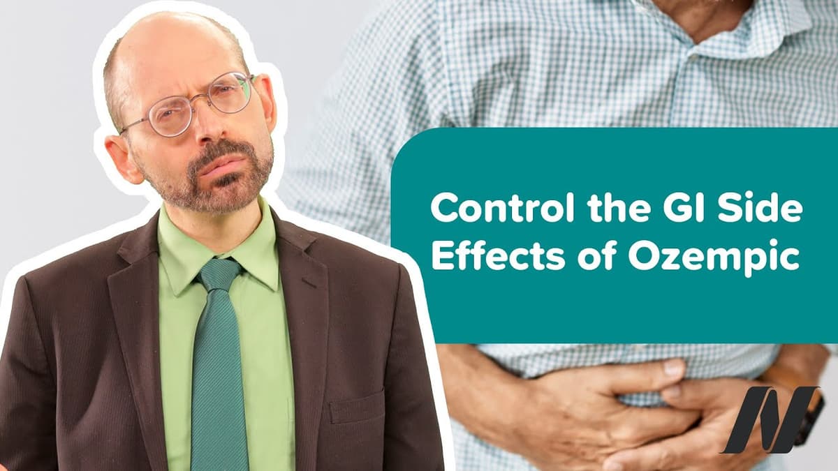 How to Control the Gastrointestinal Side Effects of GLP-1 Drugs Like Ozempic (Semaglutide)