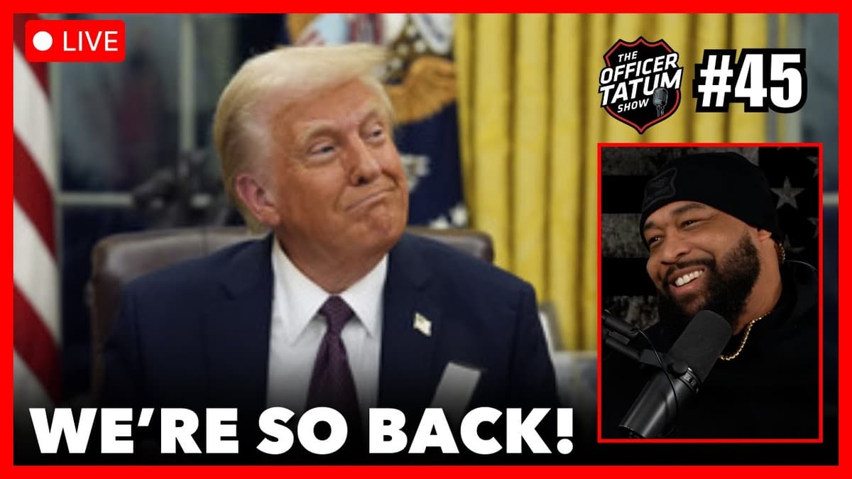 LIVE: Donald Trump is BACK and ISN'T HOLDING BACK! + MORE | Officer Tatum Show EP 45